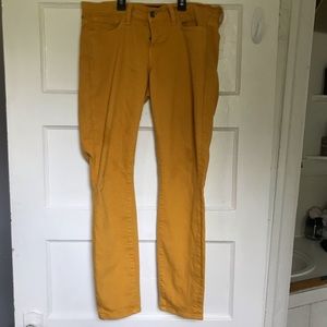 Lucky brand. Mustard skinny jeans.